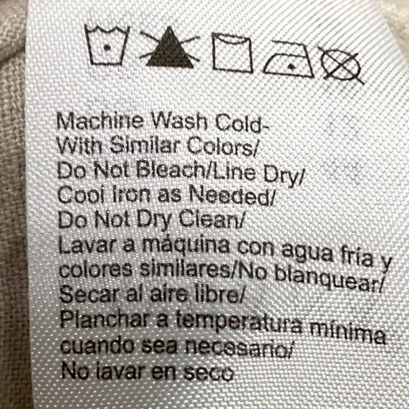 LaScana Cream Linen Blend Button Down Halter Neck Wide Leg Jumpsuit Size 12 - Picture 9 of 10